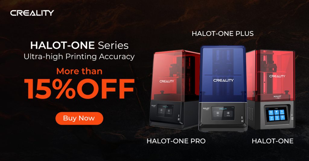 Creality is offering over 15% off its HALOT range as part of a promotion until October 30, 2022. Image via Creality. 
