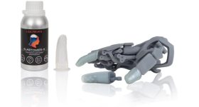 Robotic fingers 3D printed from Liqcreate's Elastomer-X resin. Image via Liqcreate.