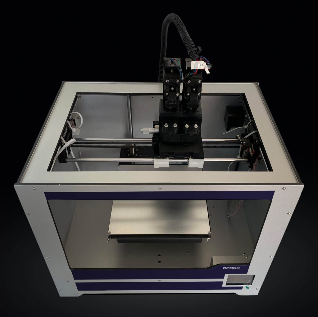 The nano3Dprint B3300's dual-dispensing printhead. Photo via nano3Dprint. 