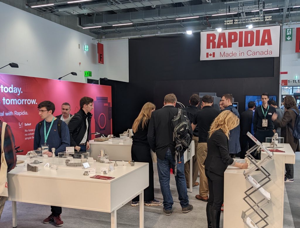 Rapidia's booth at Formnext 2022. Photo via Rapidia. 