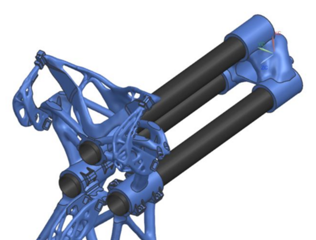 A Siemens-redesigned 3D printed robotic gripper. Image via Siemens.