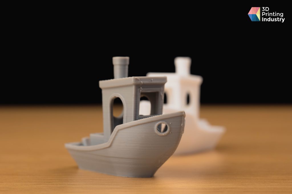 FlashForge Creator 4S 3D Printer. Benchy tests. Photo by 3D Printing Industry.
