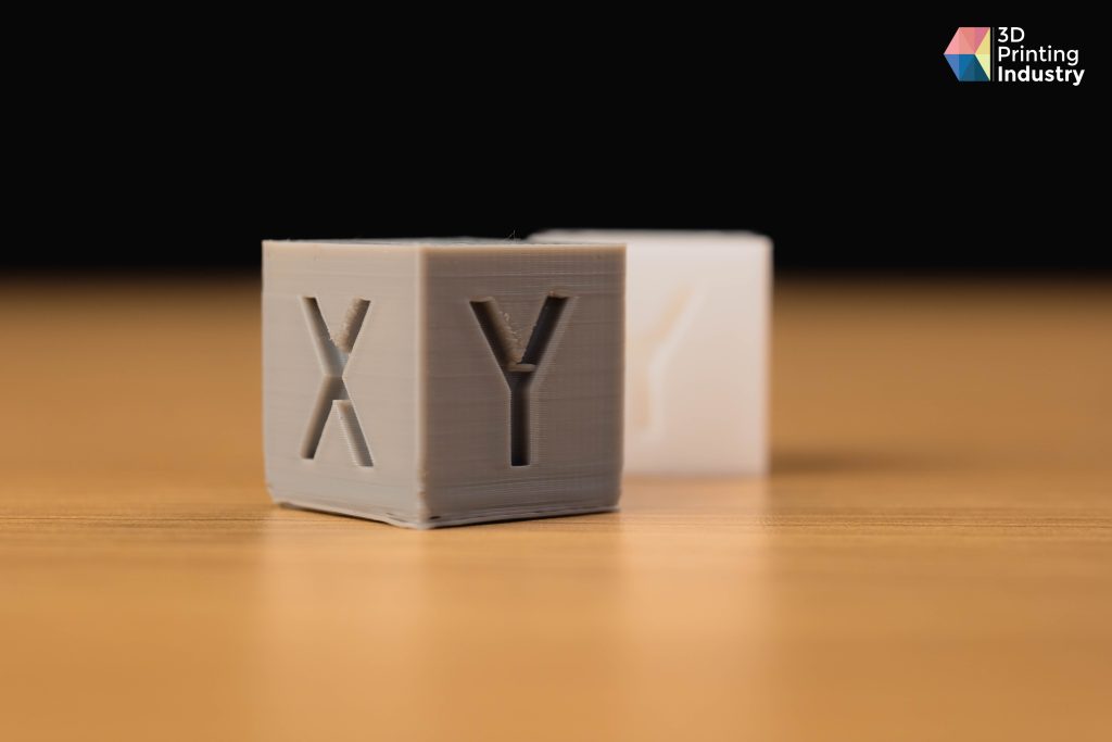 FlashForge Creator 4S 3D Printer. XYZ cubes. Photo by 3D Printing Industry.
