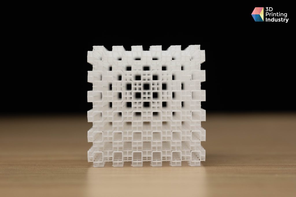 Anycubic Photon D2 3D Printed Latice Structure . Photo by 3D Printing Industry.