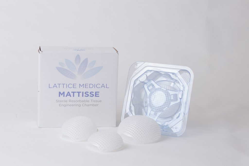 The Mattisse breast implant. Photo via Lattice Medical.