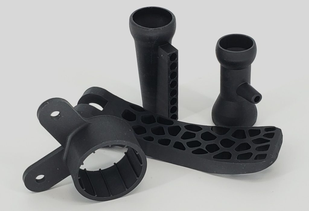 Parts 3D printed from Mechnanos new Tough ESD resin. Photo via Mechnano. 