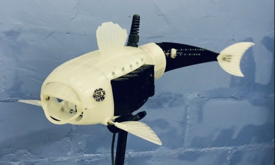 3D printed robotic fish design by Eleanor Mackintosh 