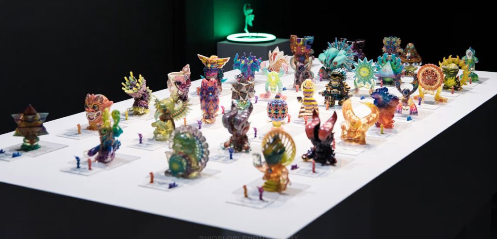 Models 3D printed by Japanese artist Taketo Kobayashi. Photo via Mimaki. 