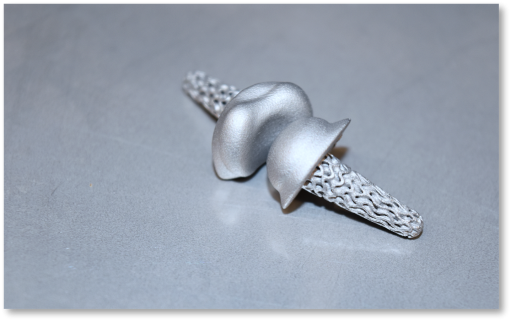 Implants imprimés en 3D développés dans le cadre du projet FingerKIt.  Photo via Fraunhofer-Gesellschaft. 