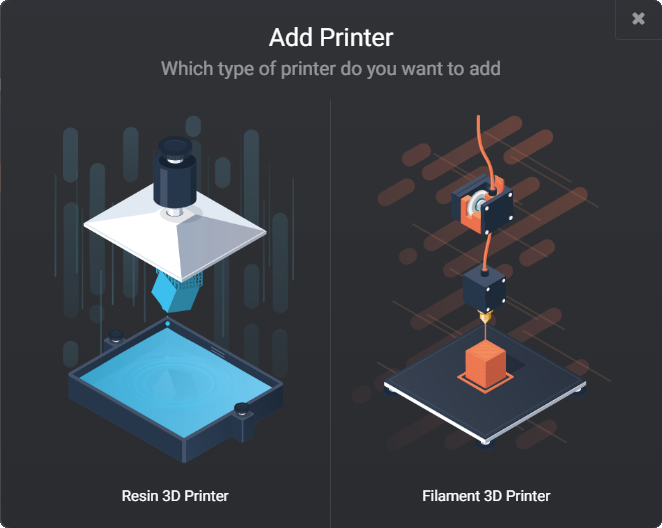 A graphic indicating the  resin and filament 3D printing compatibility of the Lychee slicer. Image via Mango 3D. 