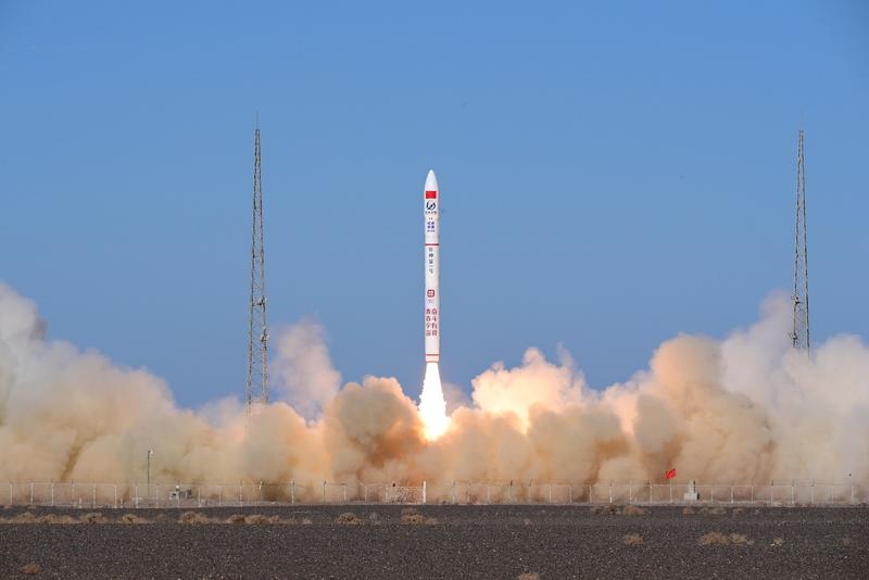 Lancement de la fusée Ceres-1 de Falcontech en 2020. Photo via China Daily. 