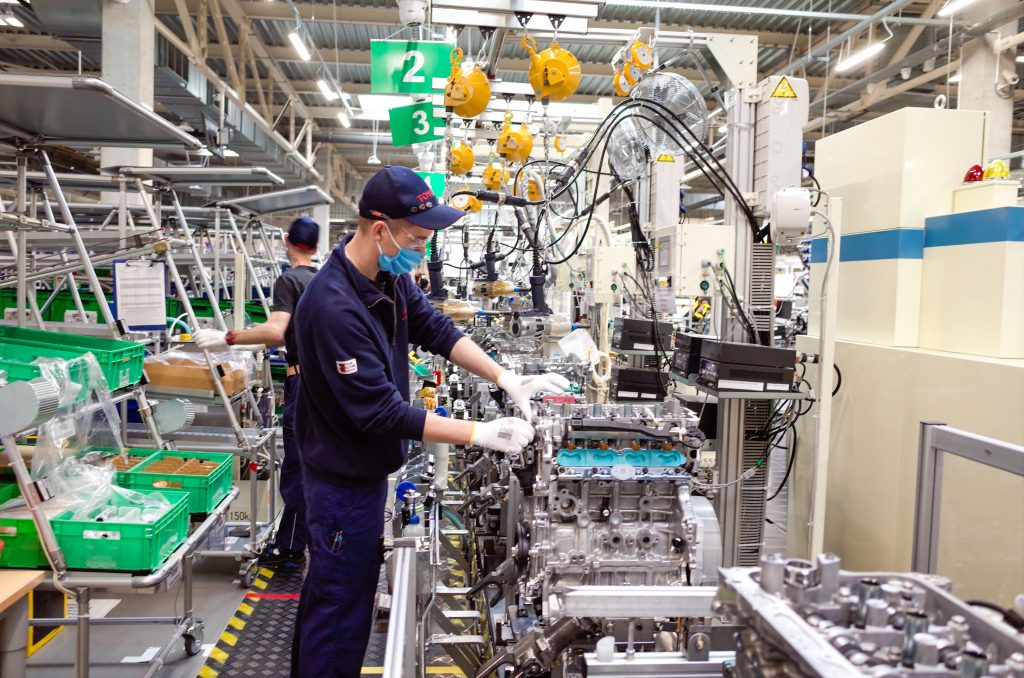 The automotive production process at Toyota. Photo via Zortrax. 