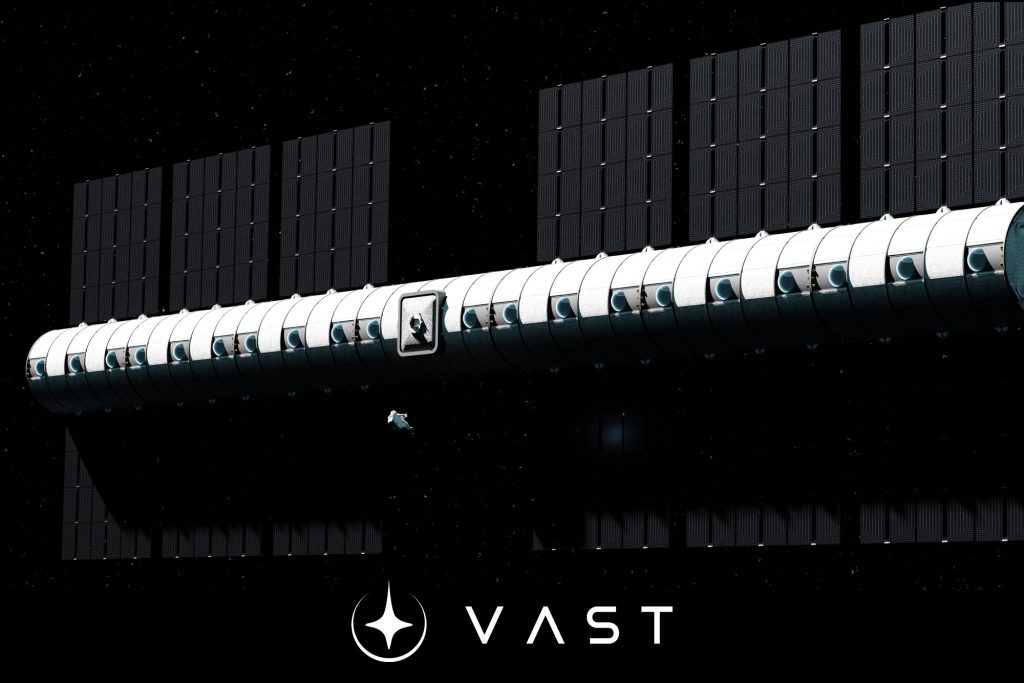 Concept illustration of Vast's artificial gravity space station. Photo via Vast