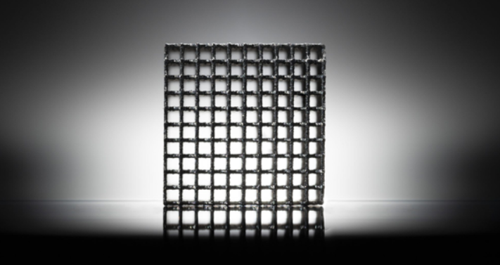 Lattice demonstrator manufactured by LPBF from ZnMg with a strut diameter of 200 µm. Image via RWTH Aachen University.