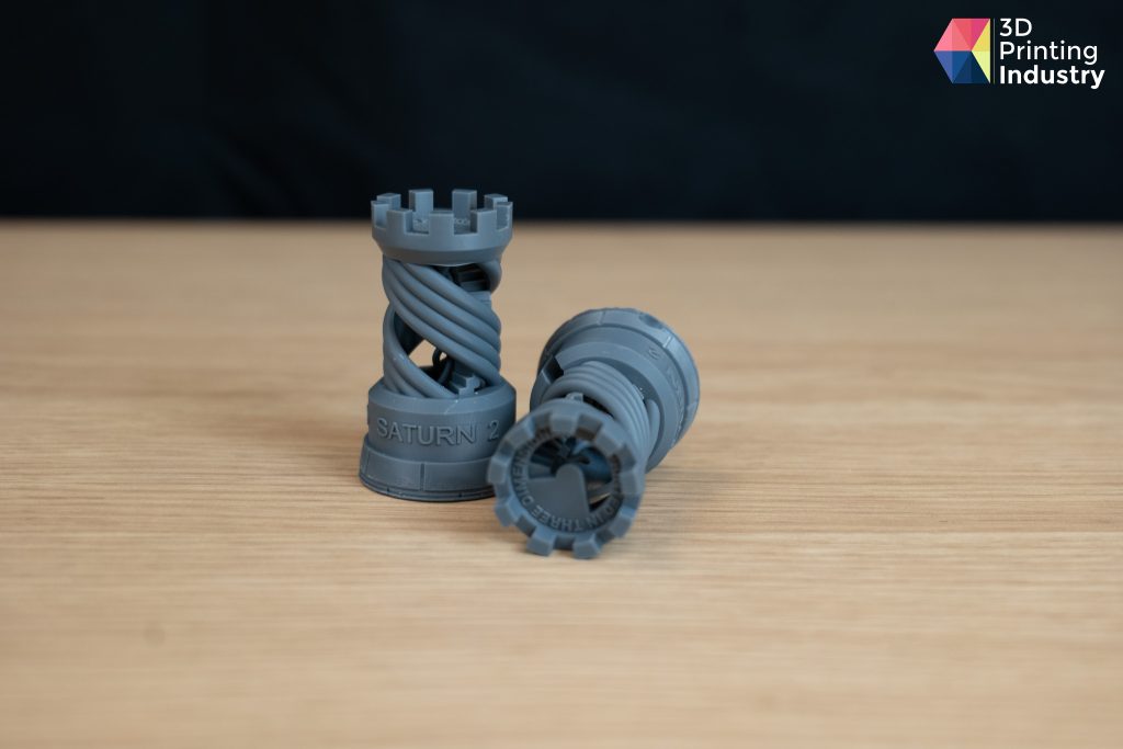 Chess pieces from the test file. Photo via 3D Printing Industry.