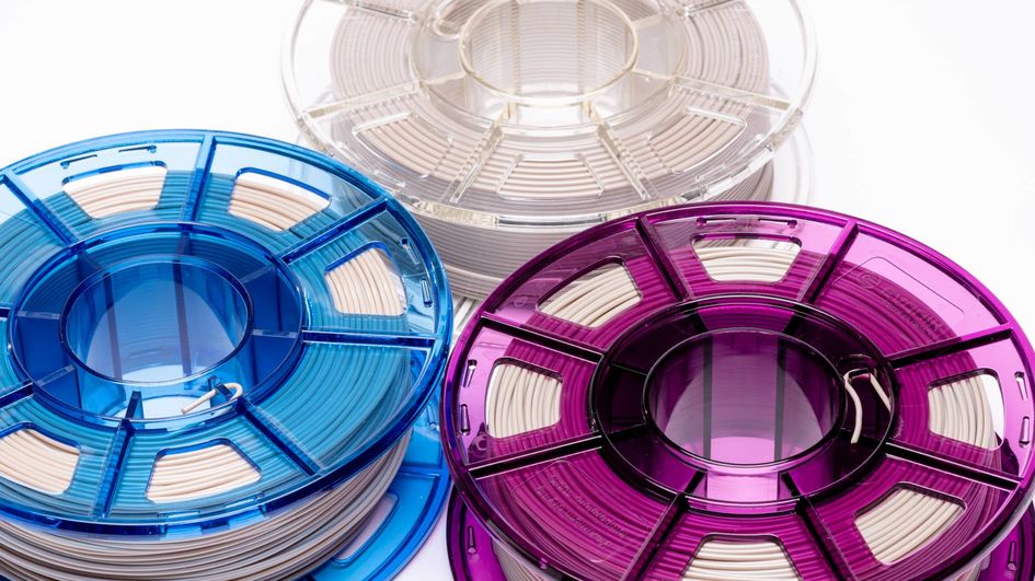 VESTAKEEP PEEK filaments for medical 3D printing applications. Photo via Evonik.