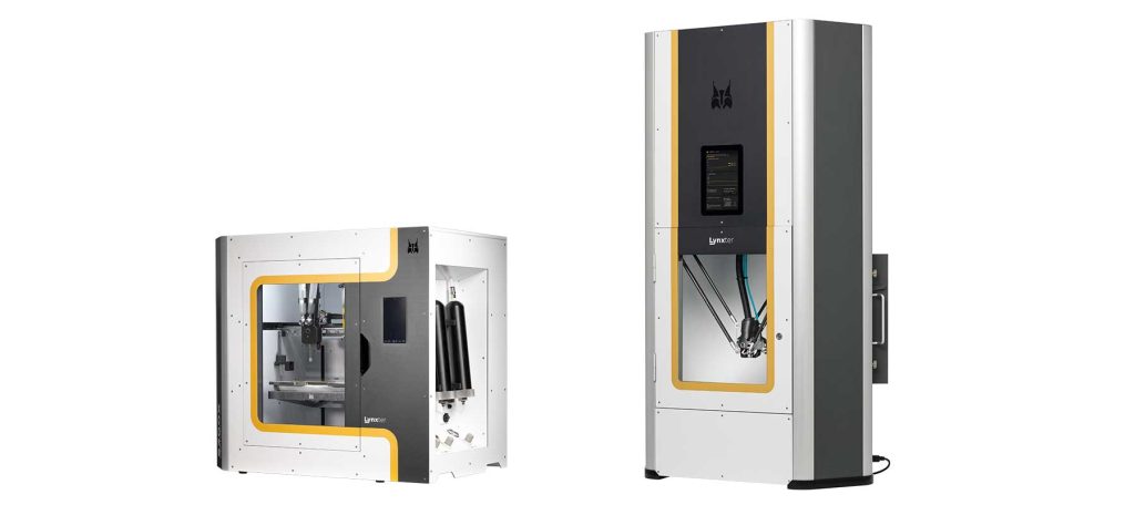 Lynxter 3D printing systems. Photo via Lynxter.