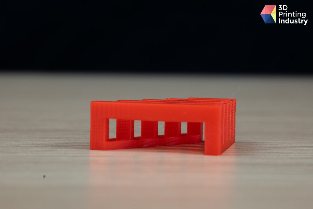 Guider 3 Plus bridge test pieces. Photos by 3D Printing Industry.