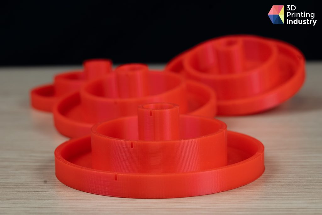 Guider 3 Plus circular trajectory test pieces. Photo by 3D Printing Industry