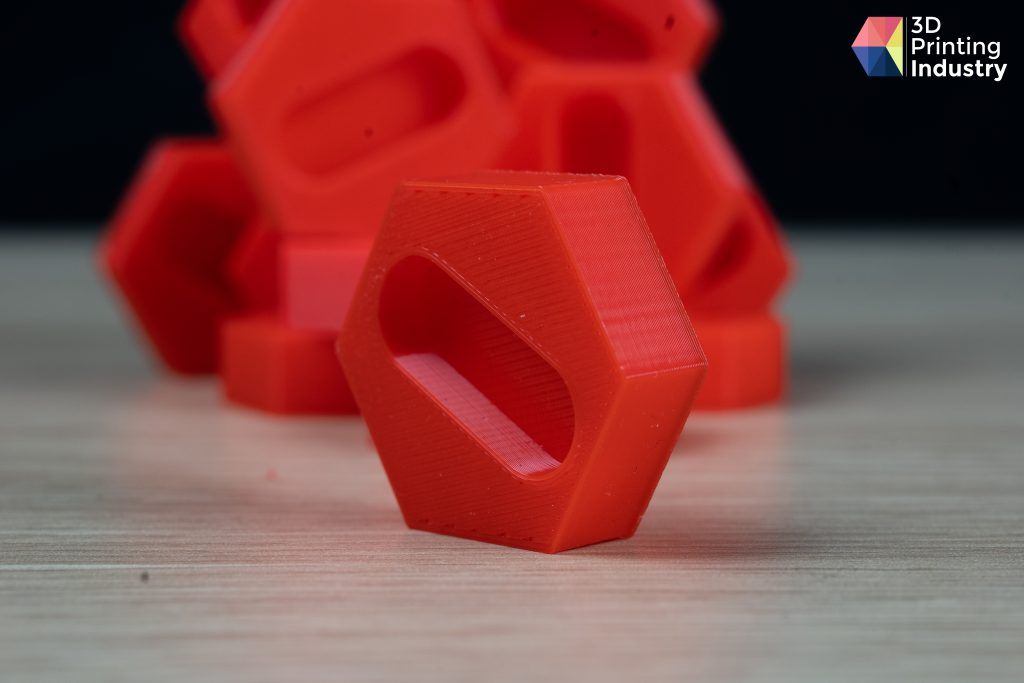 Guider 3 Plus Hexagon repeatability test pieces. Images by 3D Printing Industry.