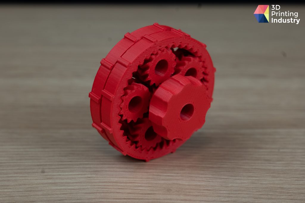 PLA planetary gear system. Photos by 3D Printing Industry.