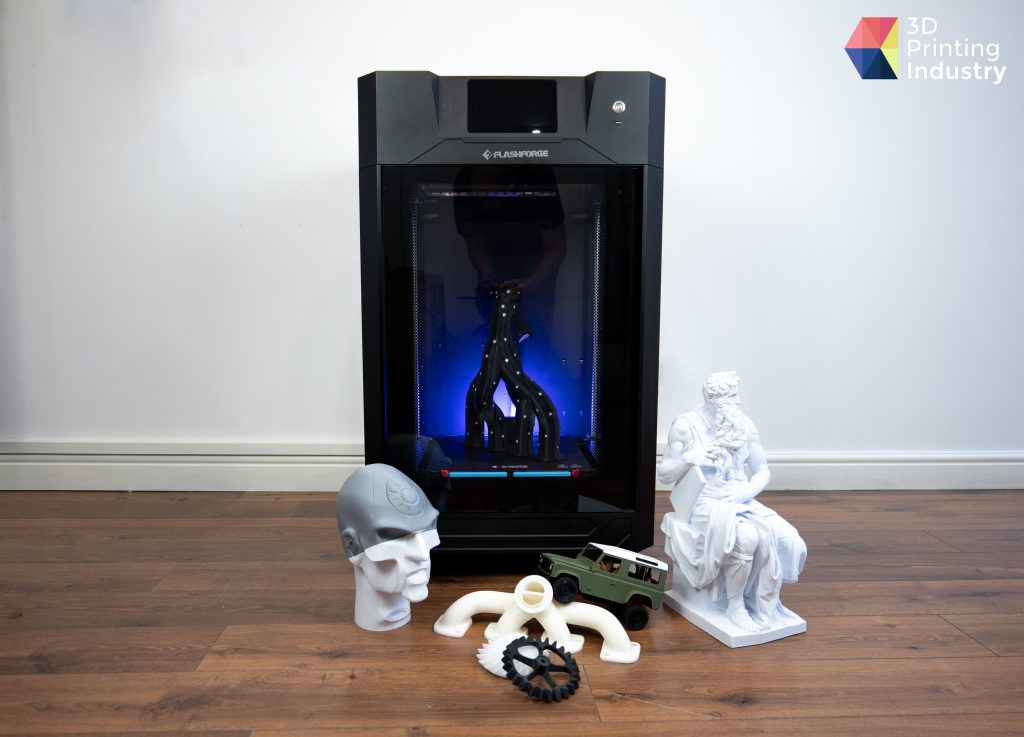 The Flahforge Guider 3 Plus. Photo by 3D Printing Industry.