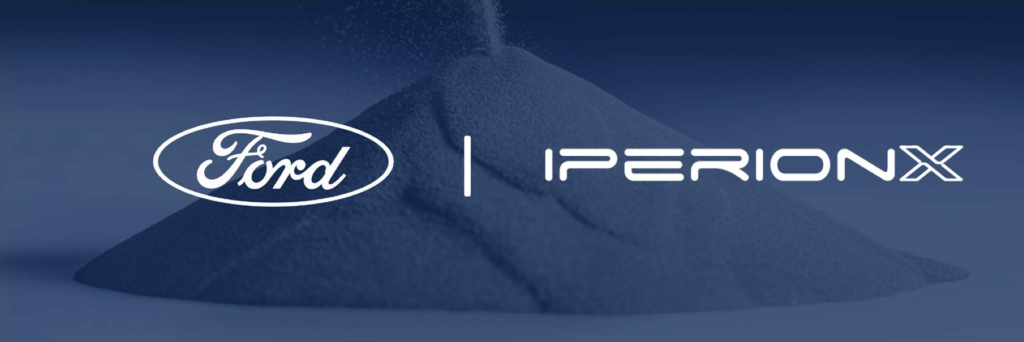 The Ford and IperionX SoW agreement announcement banner. Image via IperionX