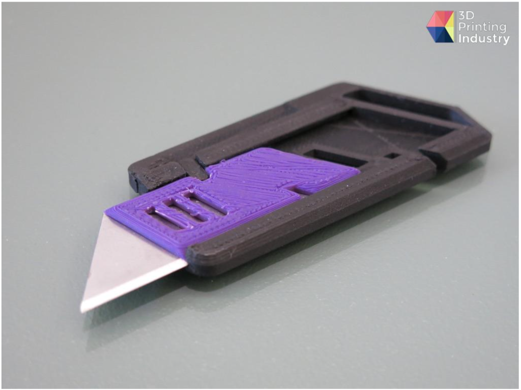 Guider 3 Plus 3D printed utility knife case. Photo by 3D Printing Industry.