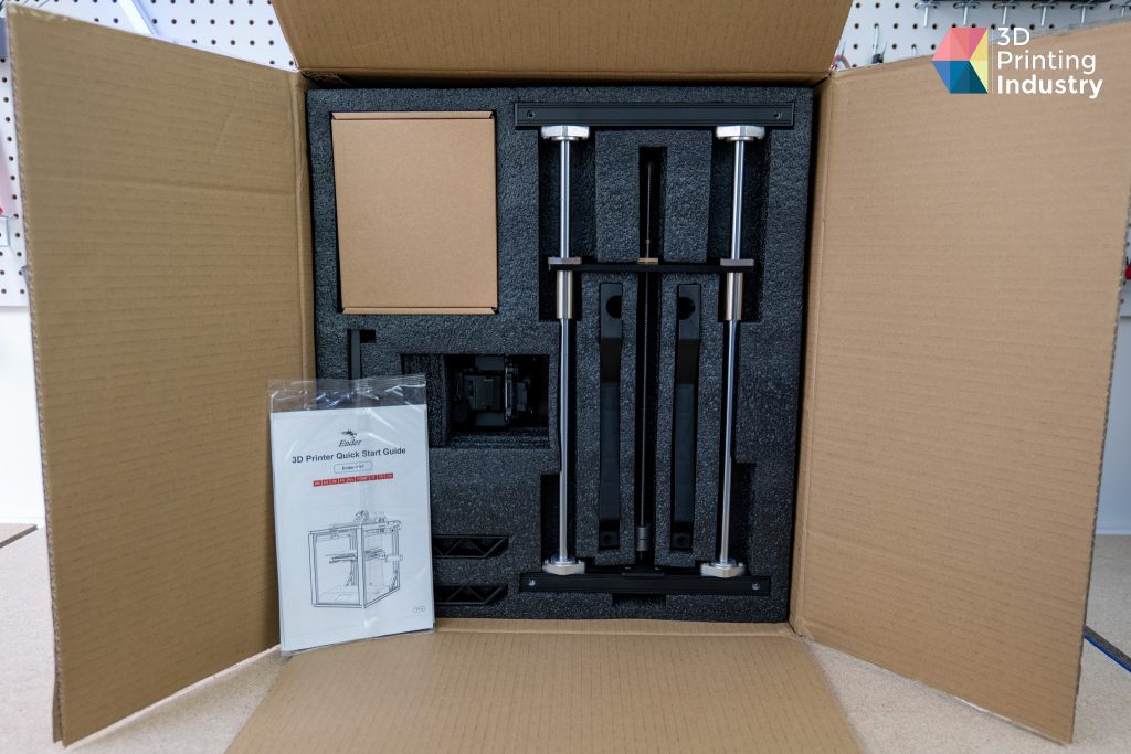 Packaging and Unboxing of the Ender-5 S1. Photos by 3D Printing Industry.