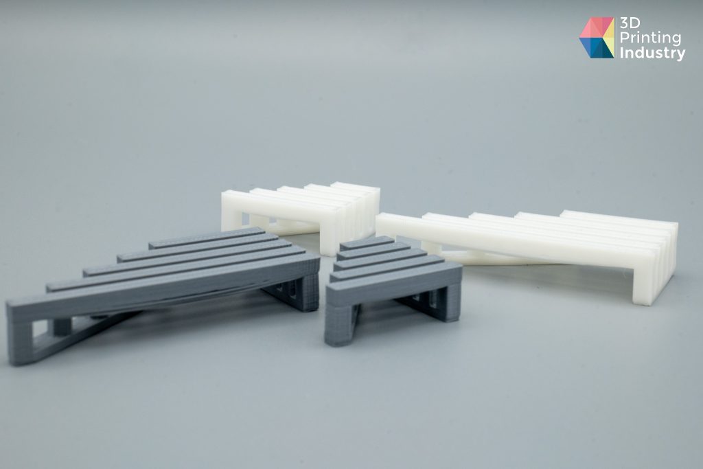 Ender-5 S1 Bridge Test Print. Photo by 3D Printing Industry.