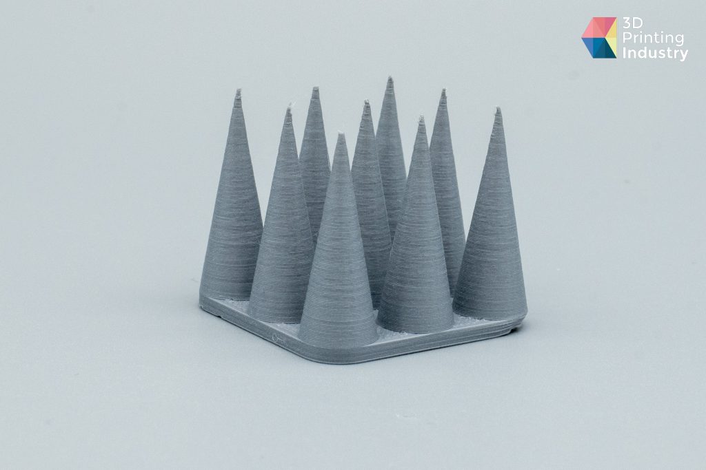Ender-5 S1 Retraction Test. Photo by 3D Printing Industry.
