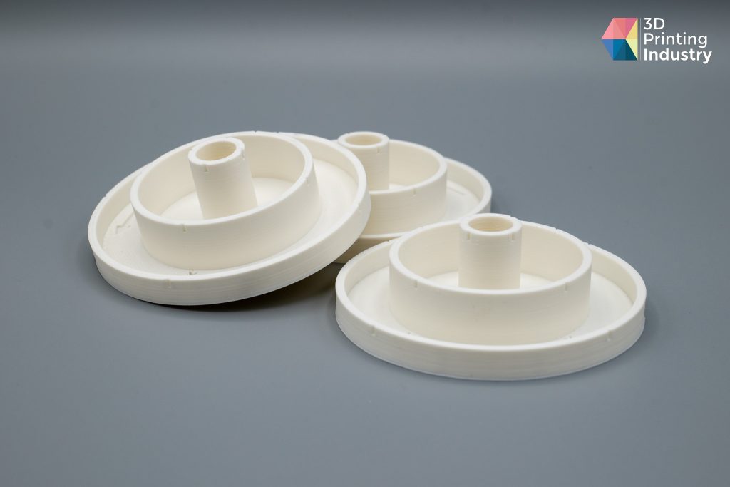Ender-5 S1 Circular trajectory prints. Photo by 3D Printing Industry.
