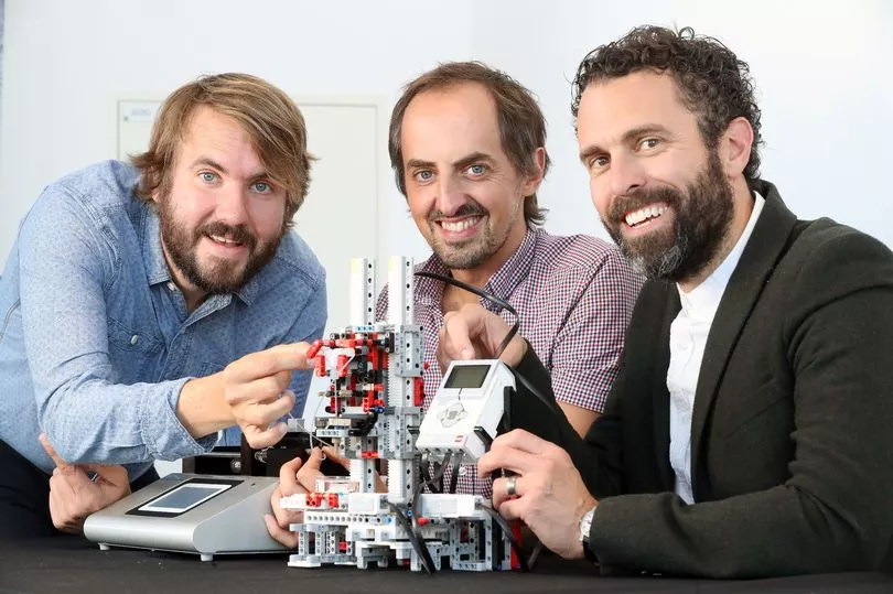 (Left to right) Oliver Castell, Chris Thomas, Sion Coulman. Photo via Cardiff University.