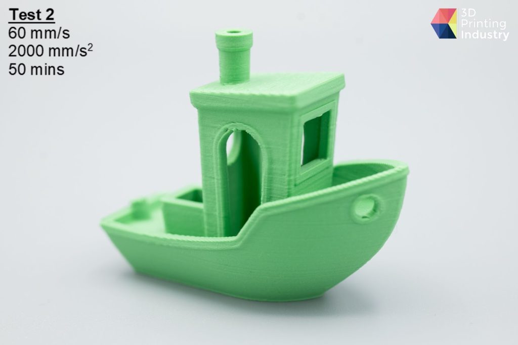 Ender-5 S1 Speed Test2 Benchy. Photo by 3D Printing Industry.