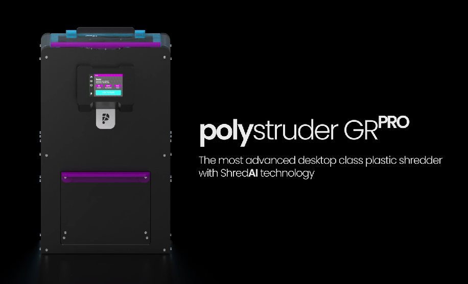 The Polystruder GR PRO plastic shredder. Image via Polystruder.