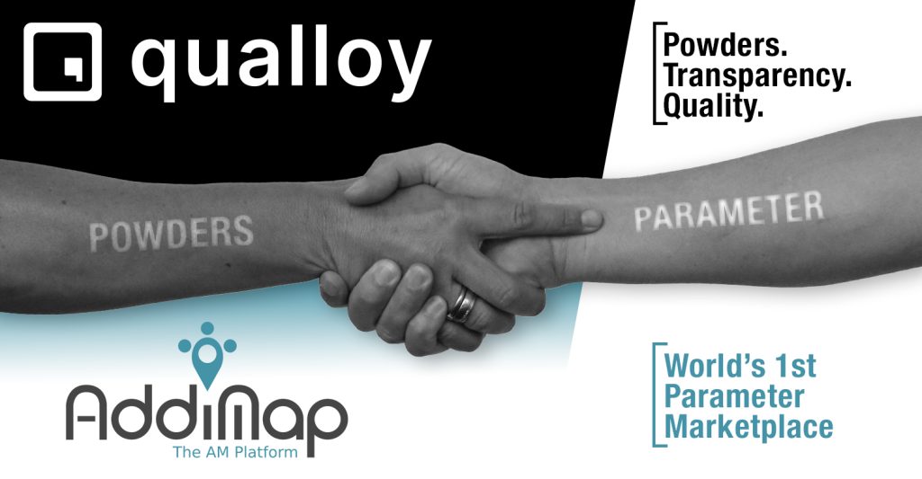 qualloy and AddiMap partnership banner. Image via Rosswag GmbH.