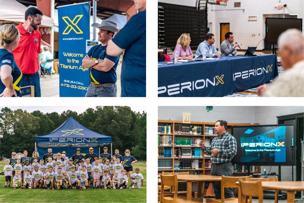 IperionX has conducted extensive community outreach as part of the Titan Project. Photos via Business Wire.