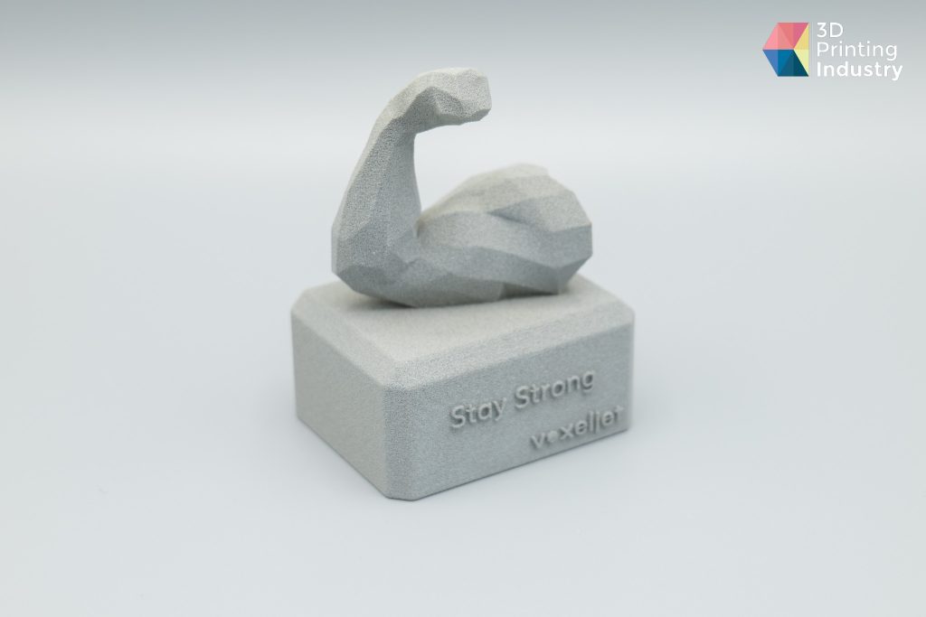 Stay strong voxeljet model and valve. Photos by 3D Printing Industry.