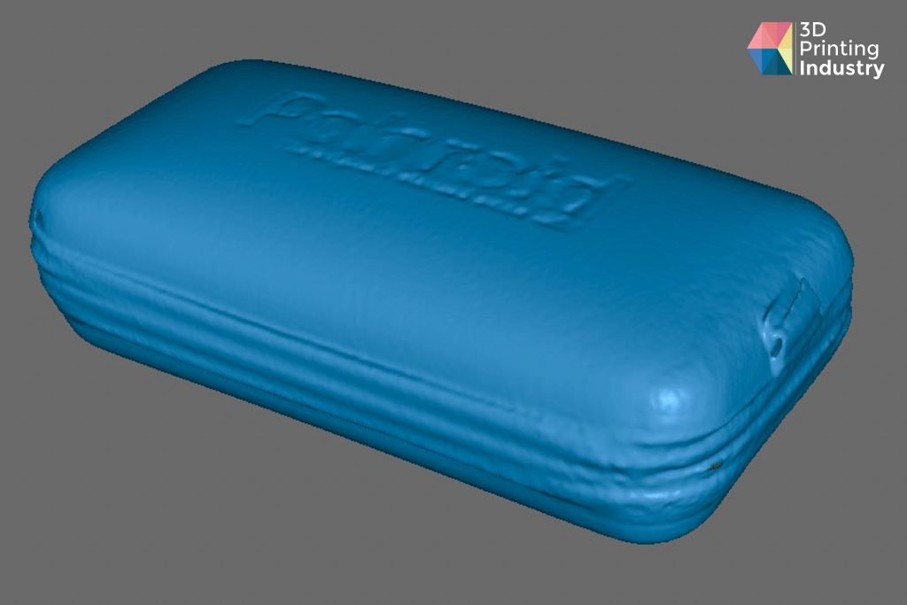 Sunglasses case and the sunglasses texture 3D scan. Photos by 3D Printing Industry.

