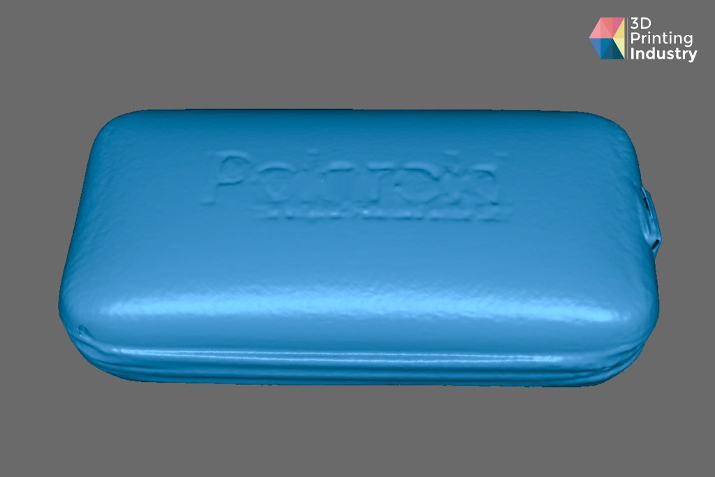 Sunglasses case and the sunglasses texture 3D scan. Photos by 3D Printing Industry.

