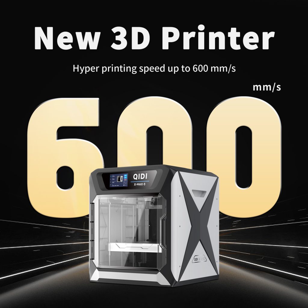 QIDI Tech's new 3D printers offer ultra-fast 3D print speeds of up to 600 mm/s. Image via QIDI Tech.