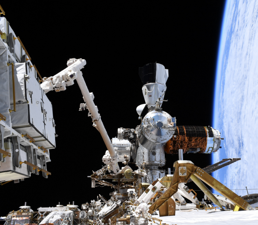 ISS infrastructure. Image via NASA.