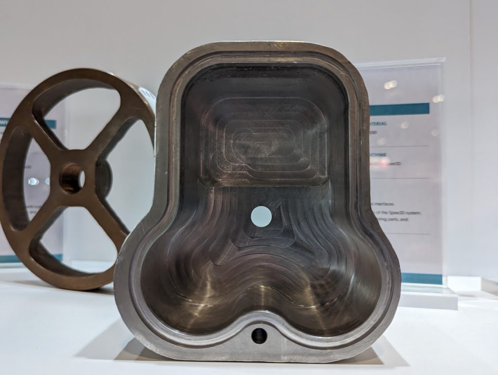 Metal Additive Manufacturing on the MTC's new Spee3D system. Photo by Michael Petch.