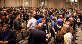Networking and collaboration are central to the value of attending an AMUG Conference, as seen in this picture from the general session at the 2023 AMUG Conference. Image via AMUG.