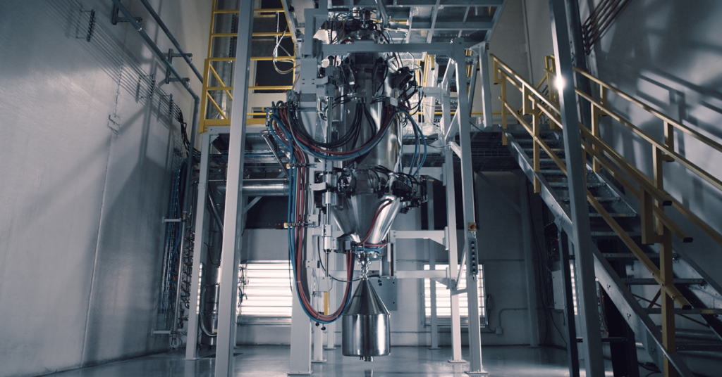 6K’s UniMelt plasma production system is uniquely capable of converting high-value metal scrap of numerous forms into high-performance metal powders for additive manufacturing. Photo via 6K Additive.