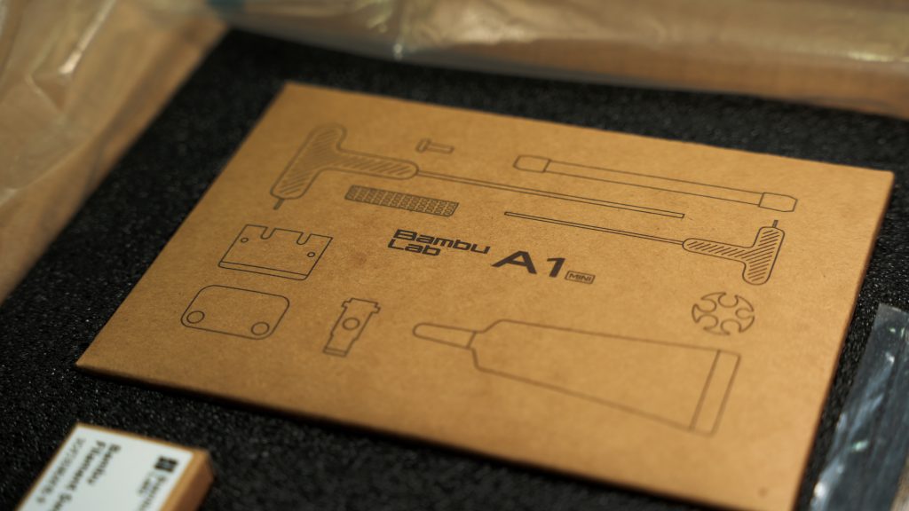 The A1 mini's packaging. Photo via Bambu Lab.