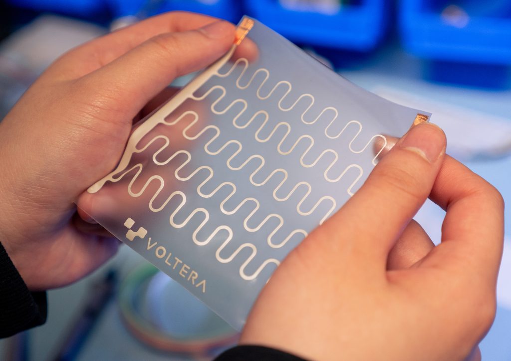 The NOVA allows for the 3D printing of soft and stretchable electronics. Photo via Business Wire.