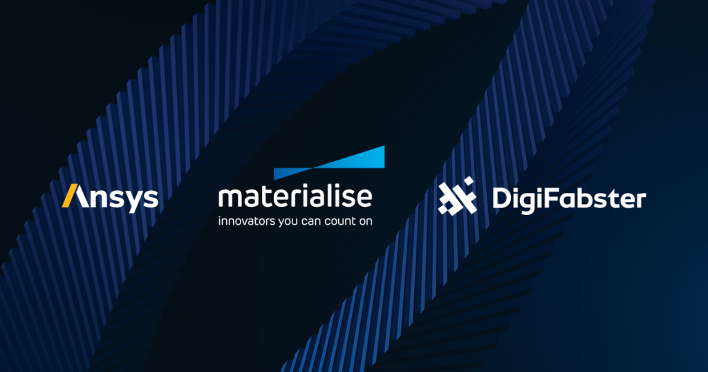 Materialise, DigiFabster, and Ansys partner to drive 3D printing innovation. Photo via Materialise.