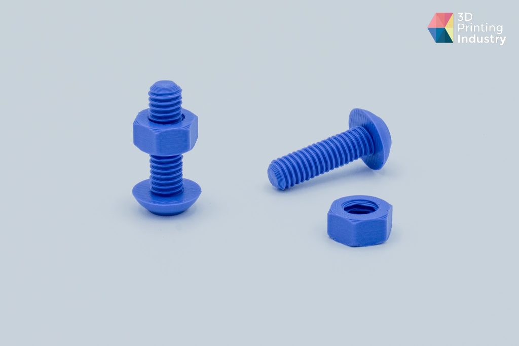 Creality K1 nuts and bolts 3D prints. Photo by 3D printing industry
