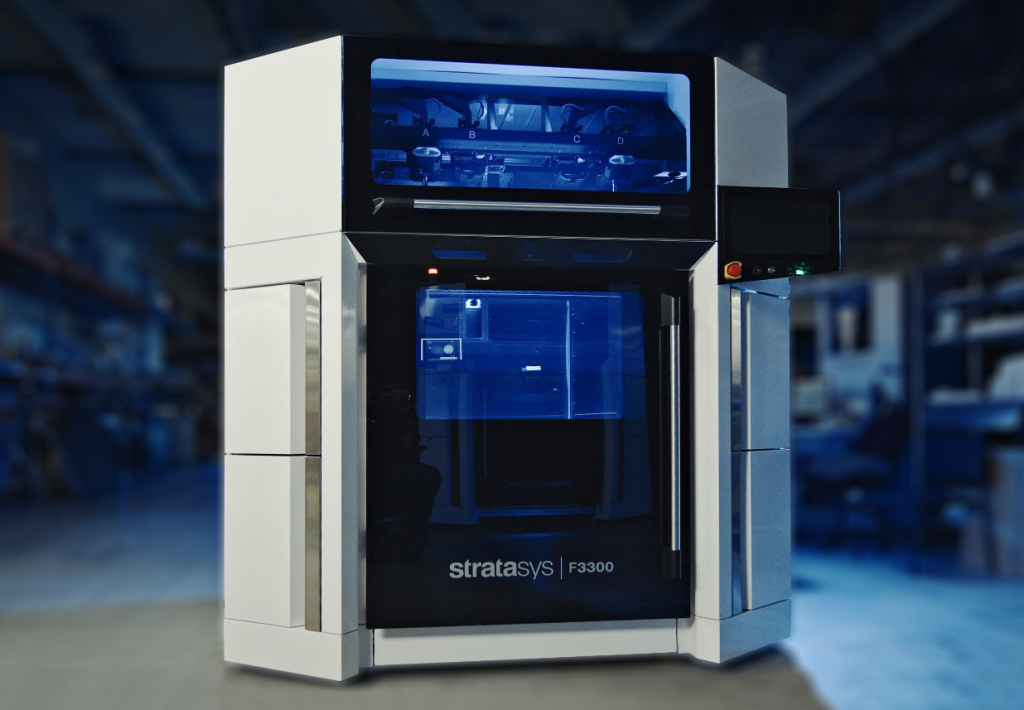 The new Stratasys F3300 FDM 3D Printer for Manufacturing. Photo via Stratasys.